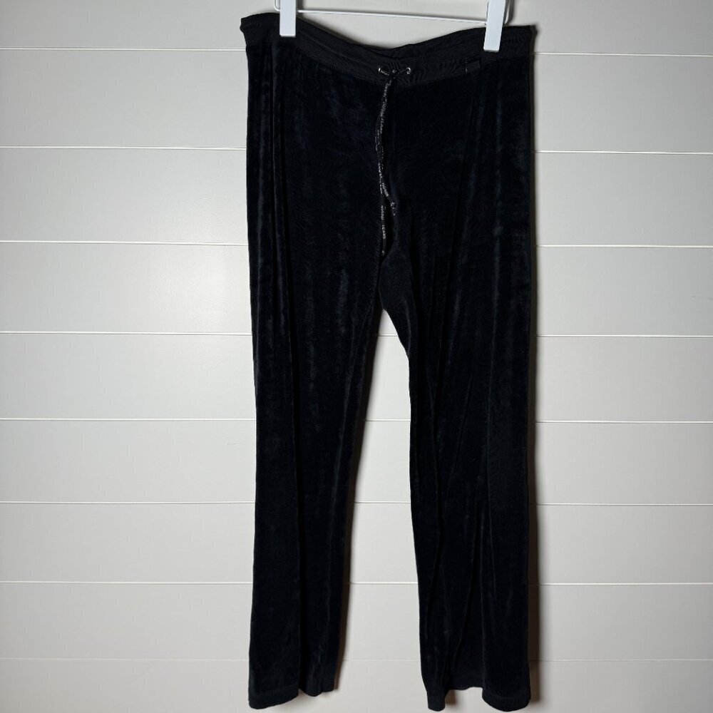 Bisou Jeans Velour Pants Black Size Large